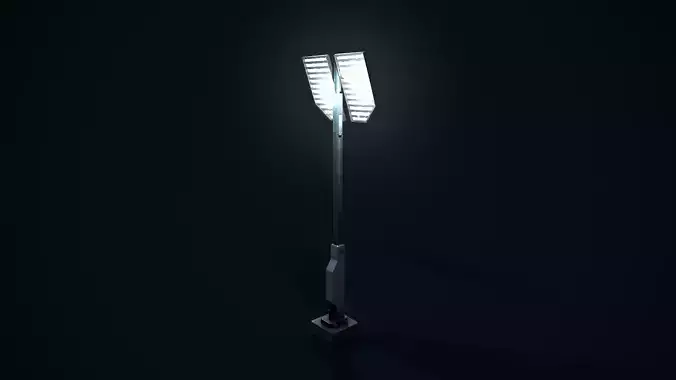 Sci Fi Street Light 6 Low-poly 3D model Sci Fi Street Light 6 Low-poly 3D model