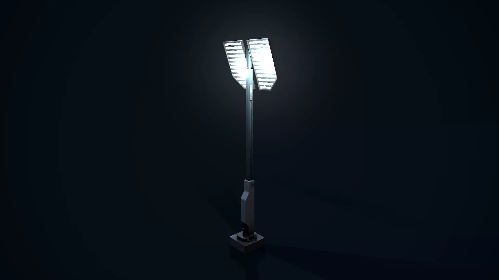 Sci Fi Street Light 6 Low-poly 3D model_0