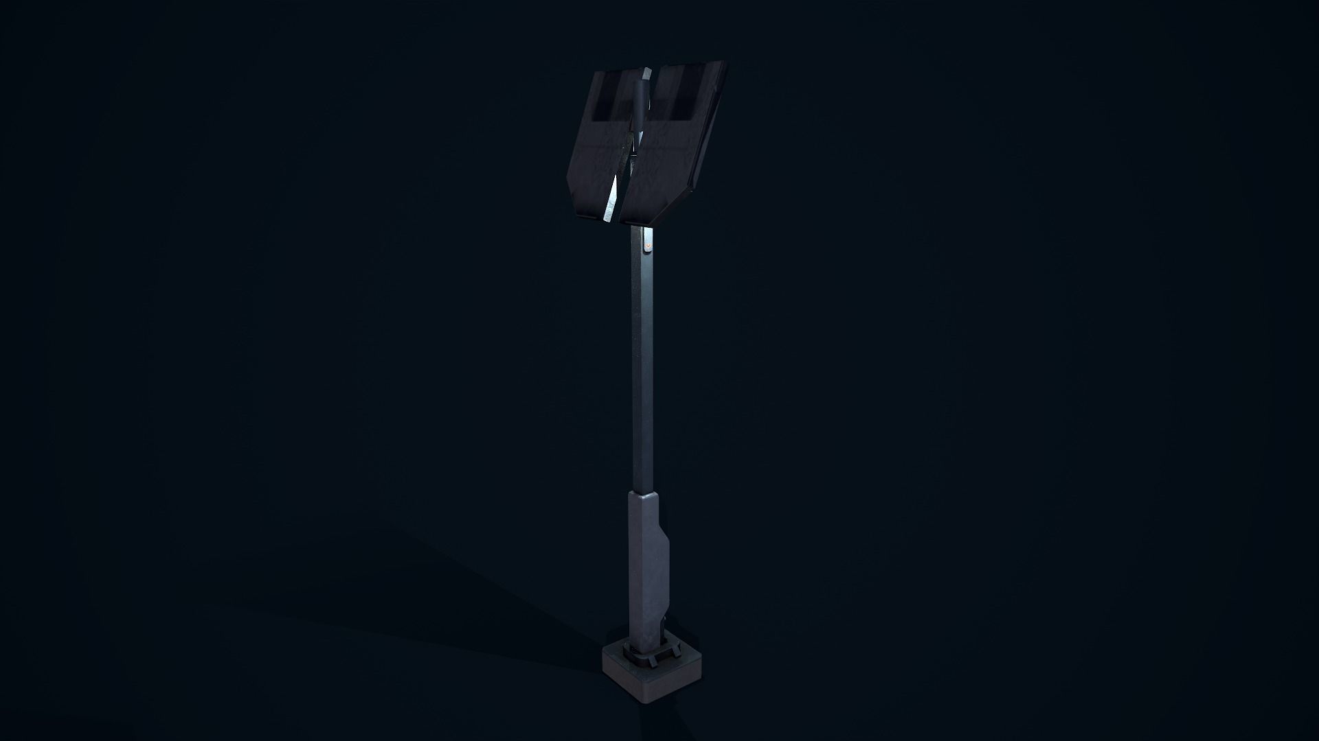 Sci Fi Street Light 6 Low-poly 3D model_7