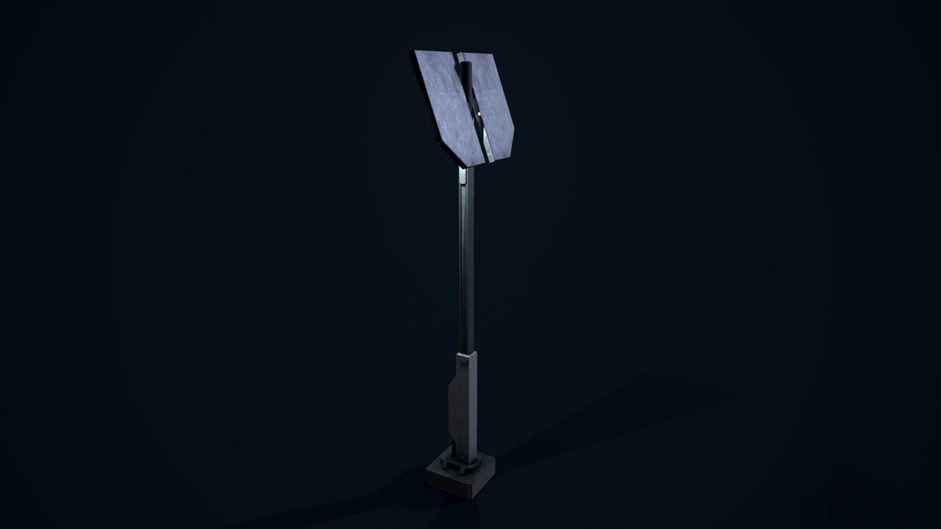 Sci Fi Street Light 6 Low-poly 3D model_9