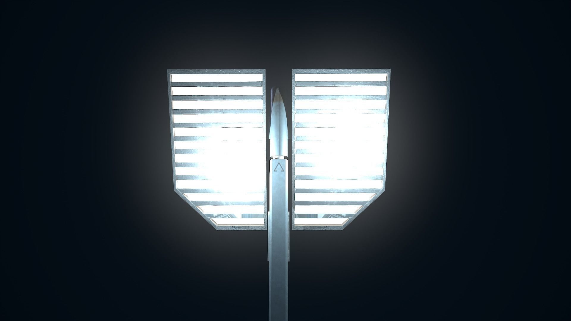 Sci Fi Street Light 6 Low-poly 3D model_10