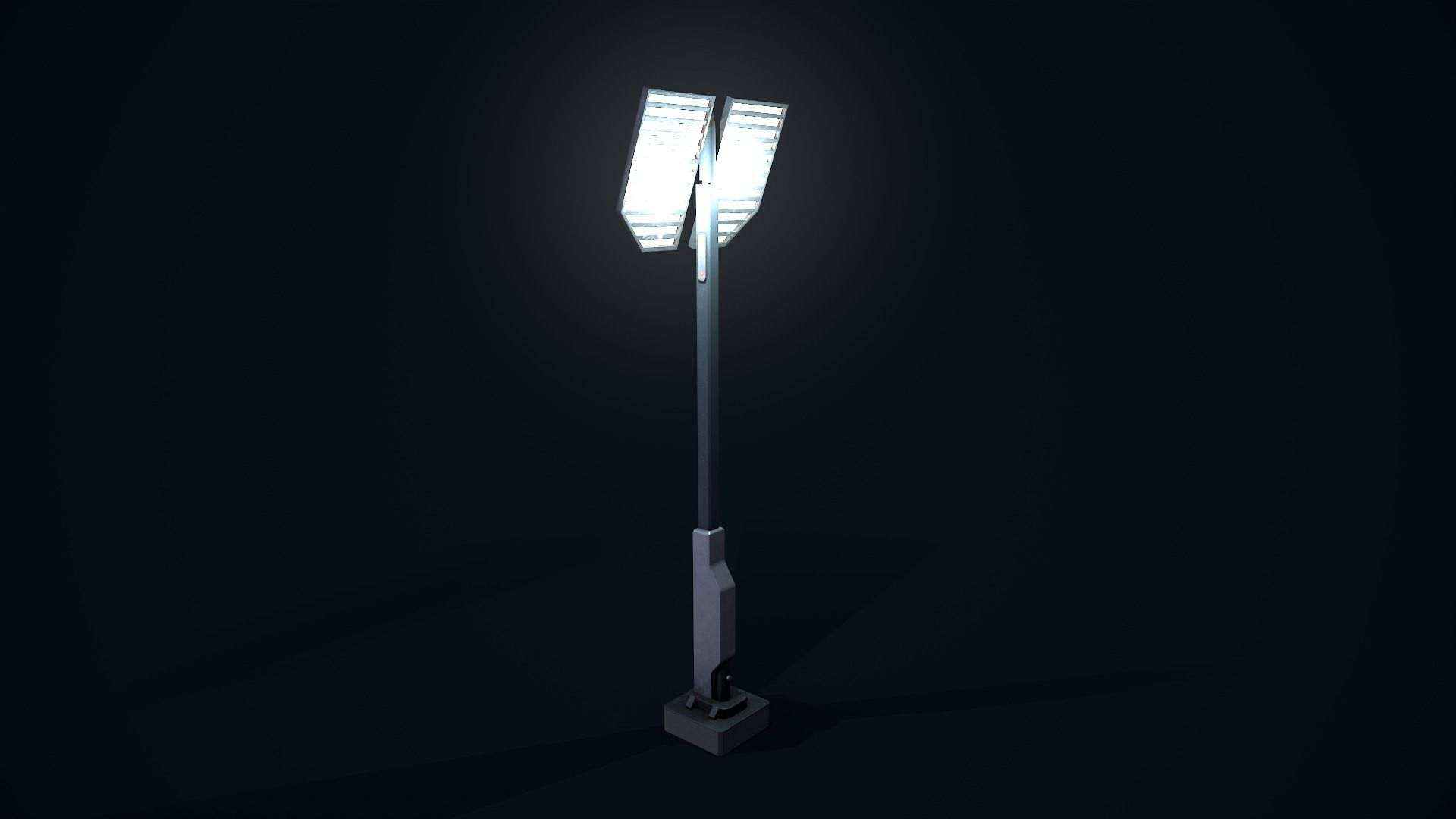 Sci Fi Street Light 6 Low-poly 3D model_2