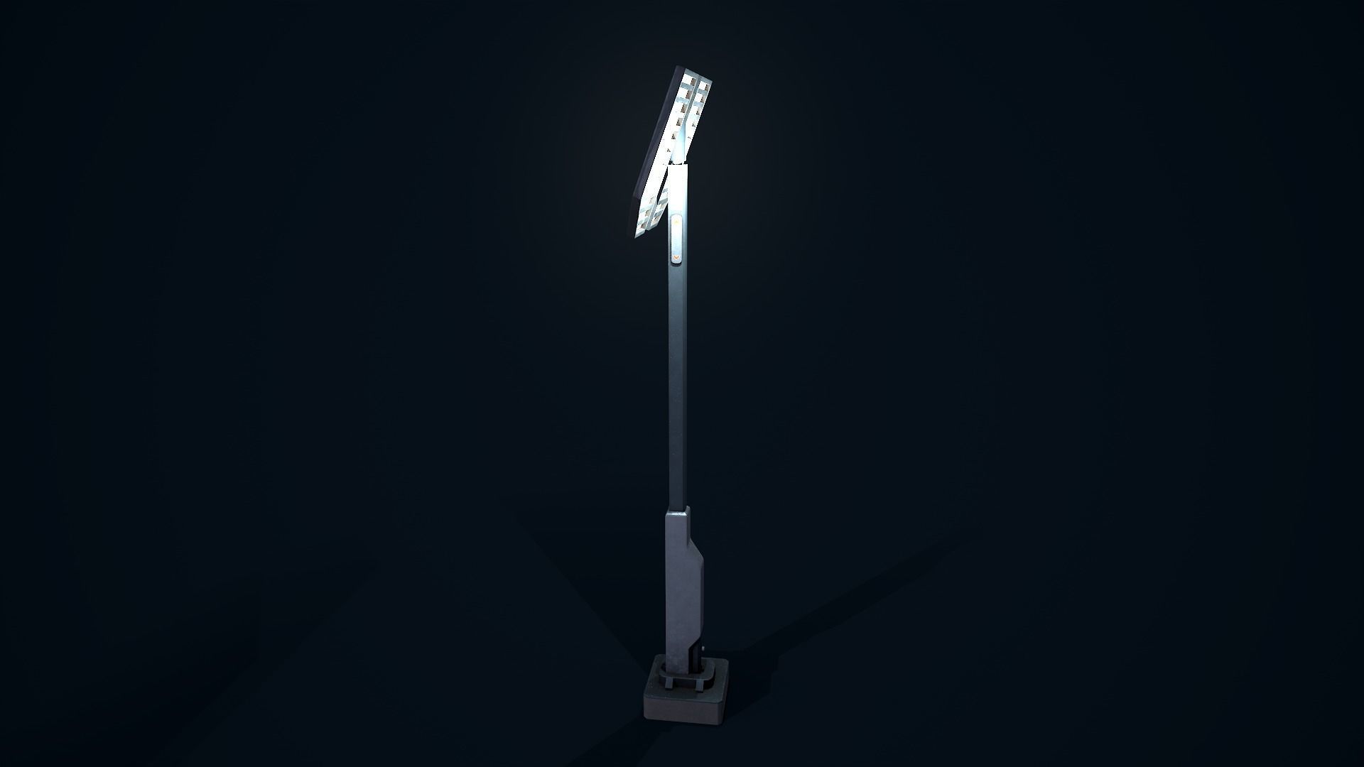 Sci Fi Street Light 6 Low-poly 3D model_3