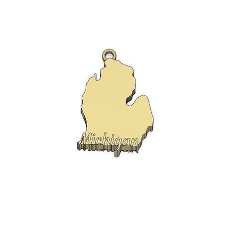 Michigan Charm 3D print model