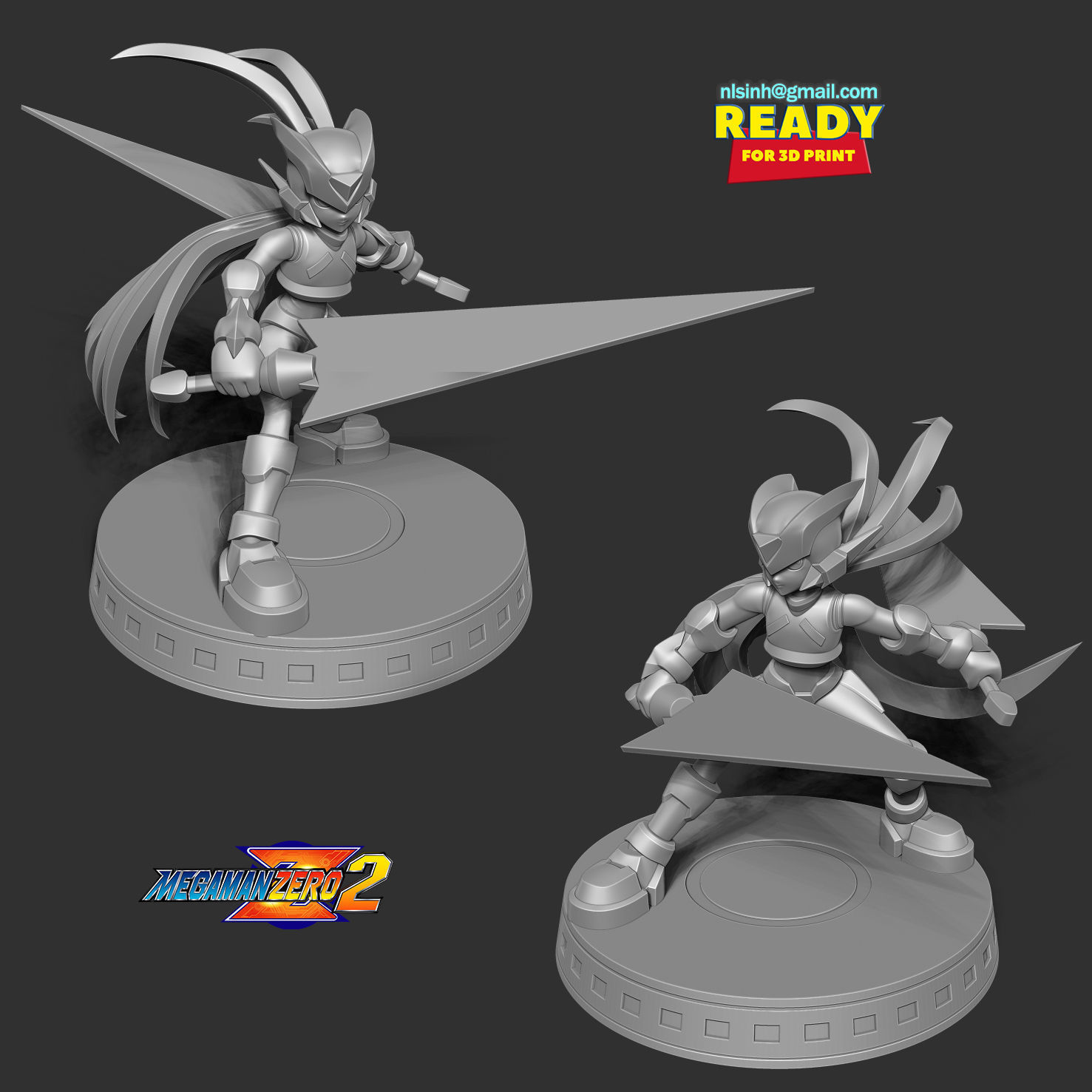 Mega Man Zero 3D print model_6