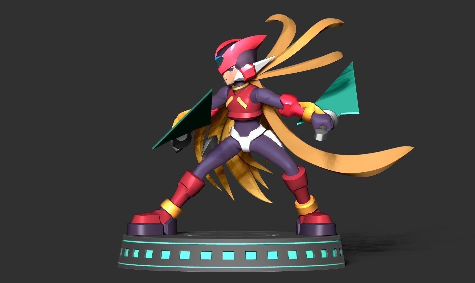 Mega Man Zero 3D print model_9
