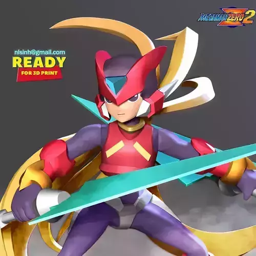 Mega Man Zero 3D print model