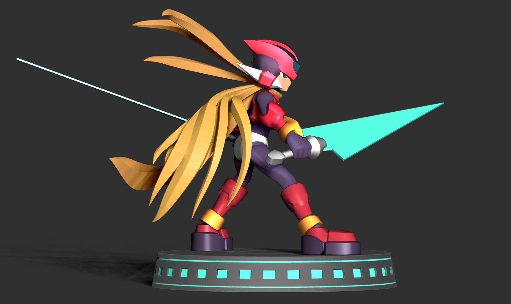 Mega Man Zero 3D print model_11