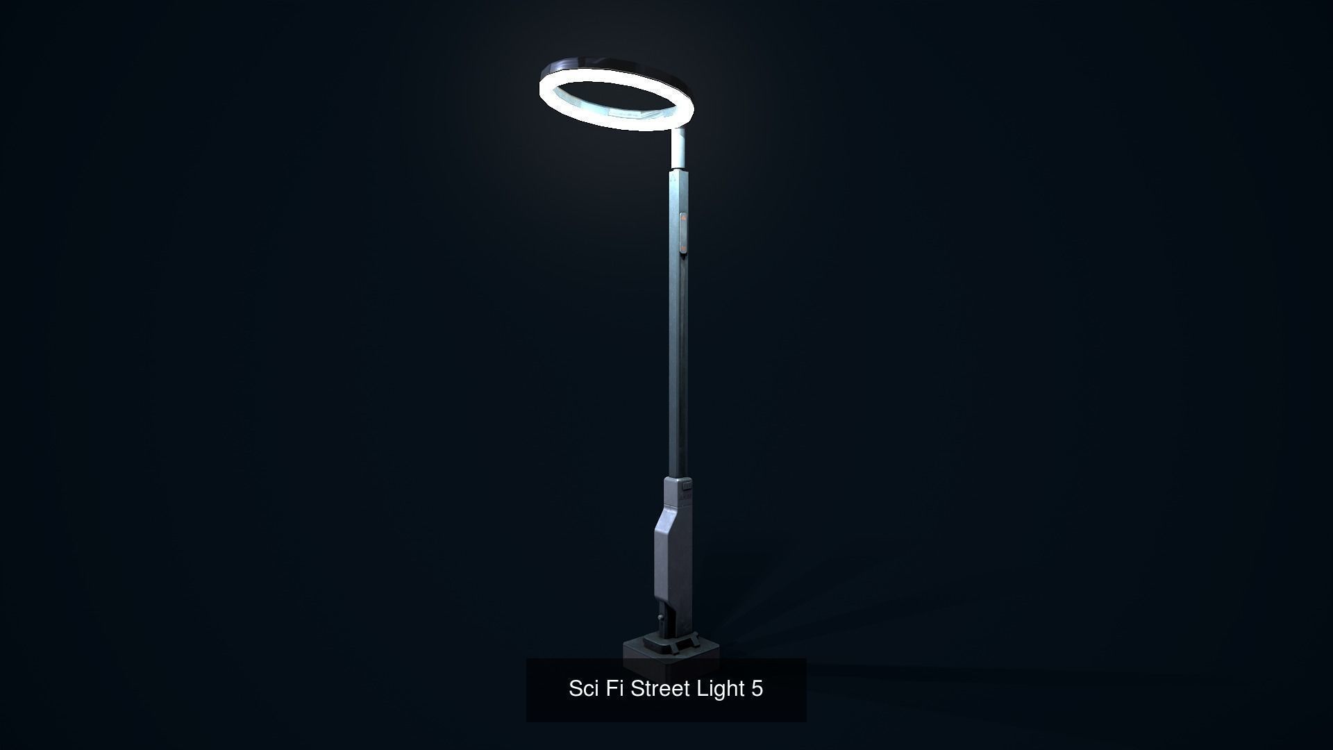 Sci Fi Street Light Pack 3D Model Collection_12