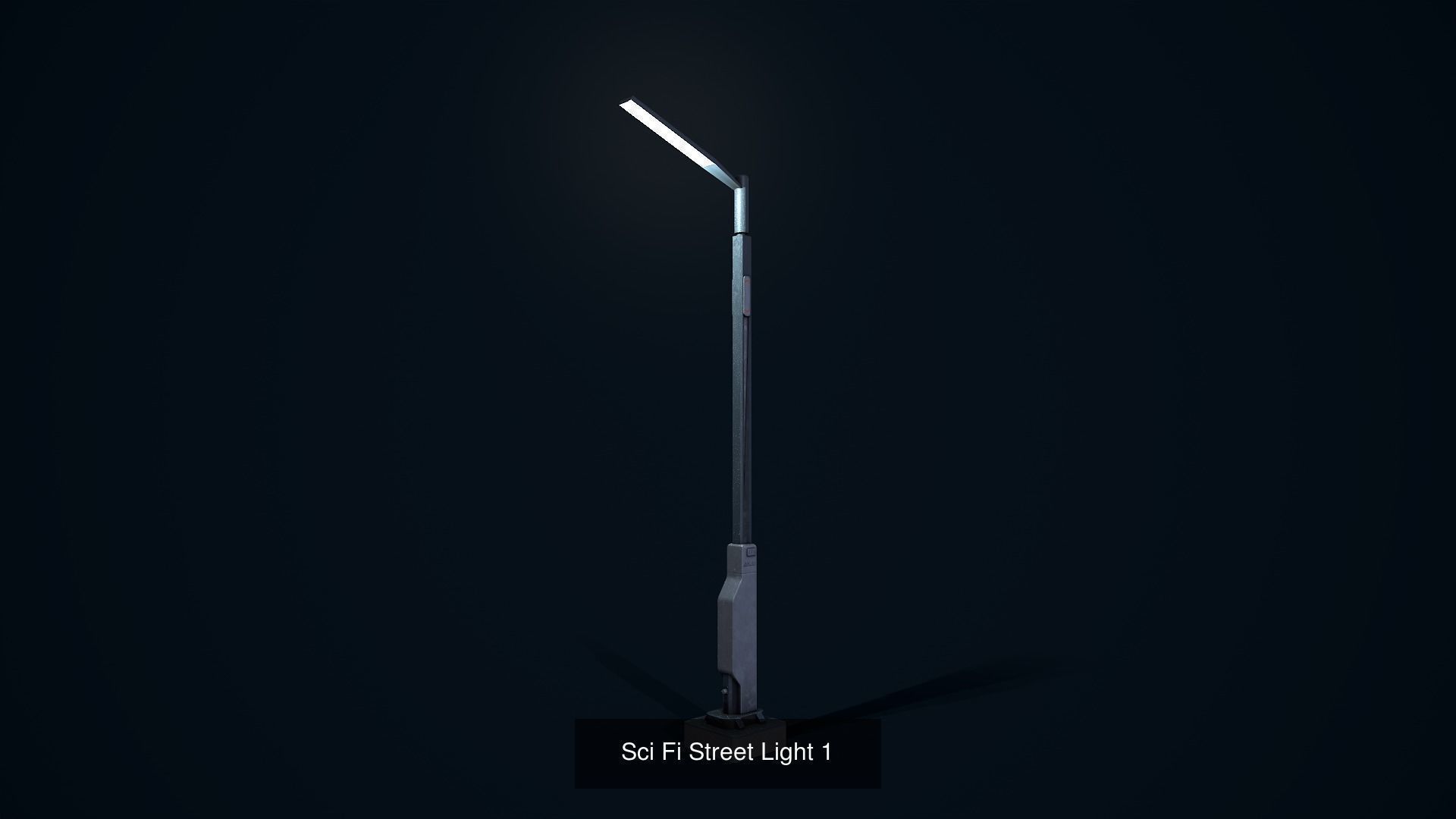 Sci Fi Street Light Pack 3D Model Collection_8
