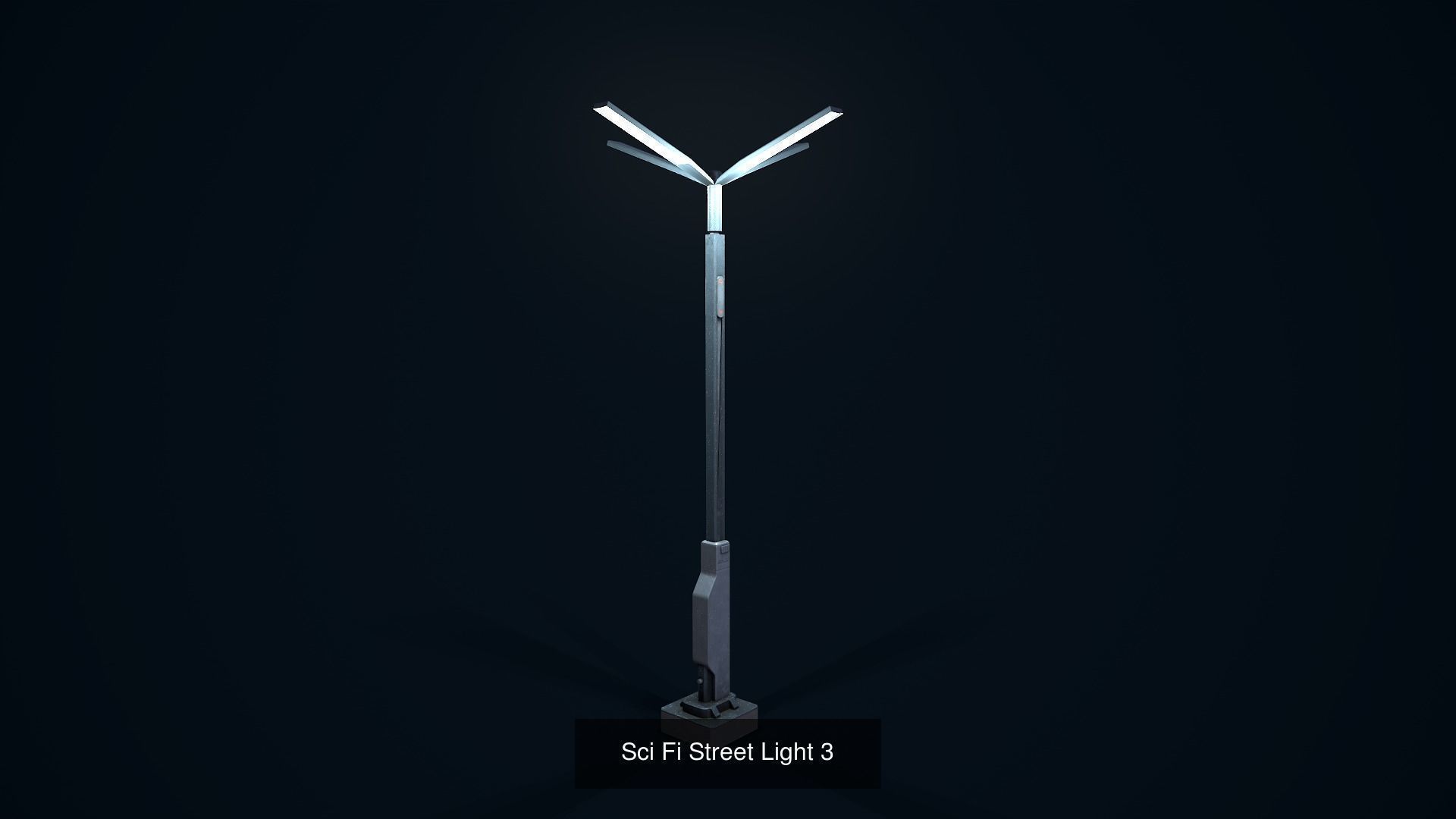 Sci Fi Street Light Pack 3D Model Collection_10