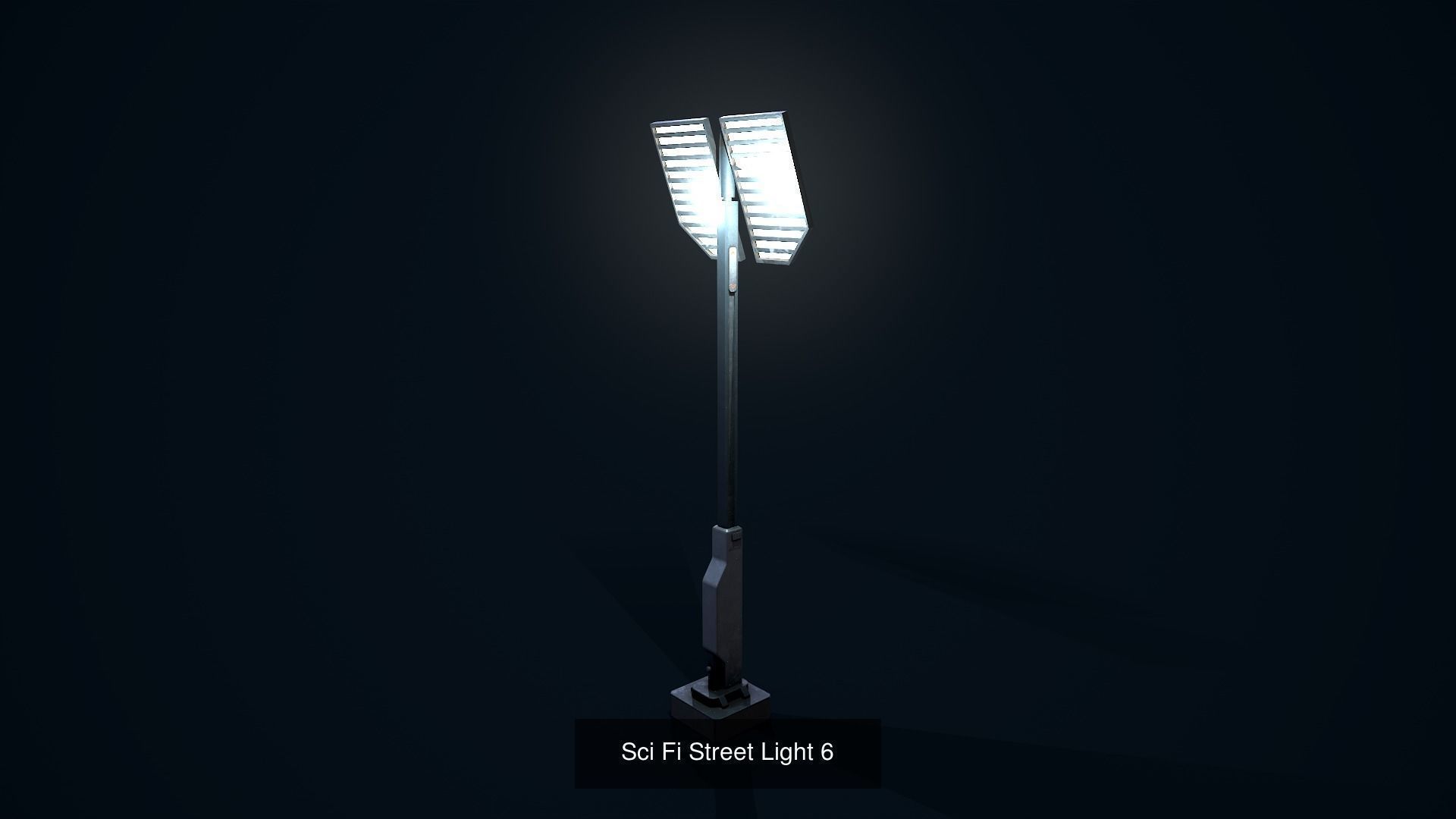 Sci Fi Street Light Pack 3D Model Collection_13
