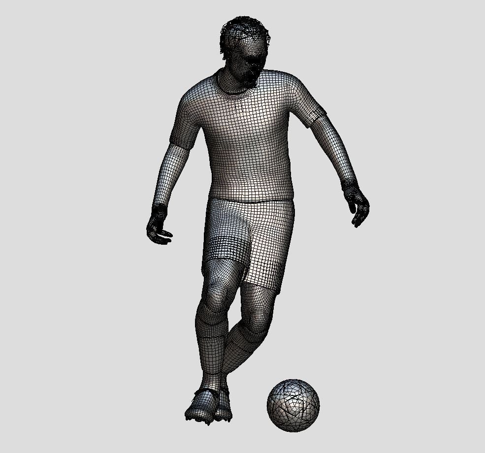 Virgil Van Dijk Low-poly 3D model_6