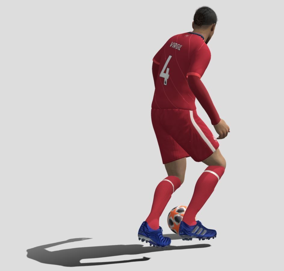 Virgil Van Dijk Low-poly 3D model_3