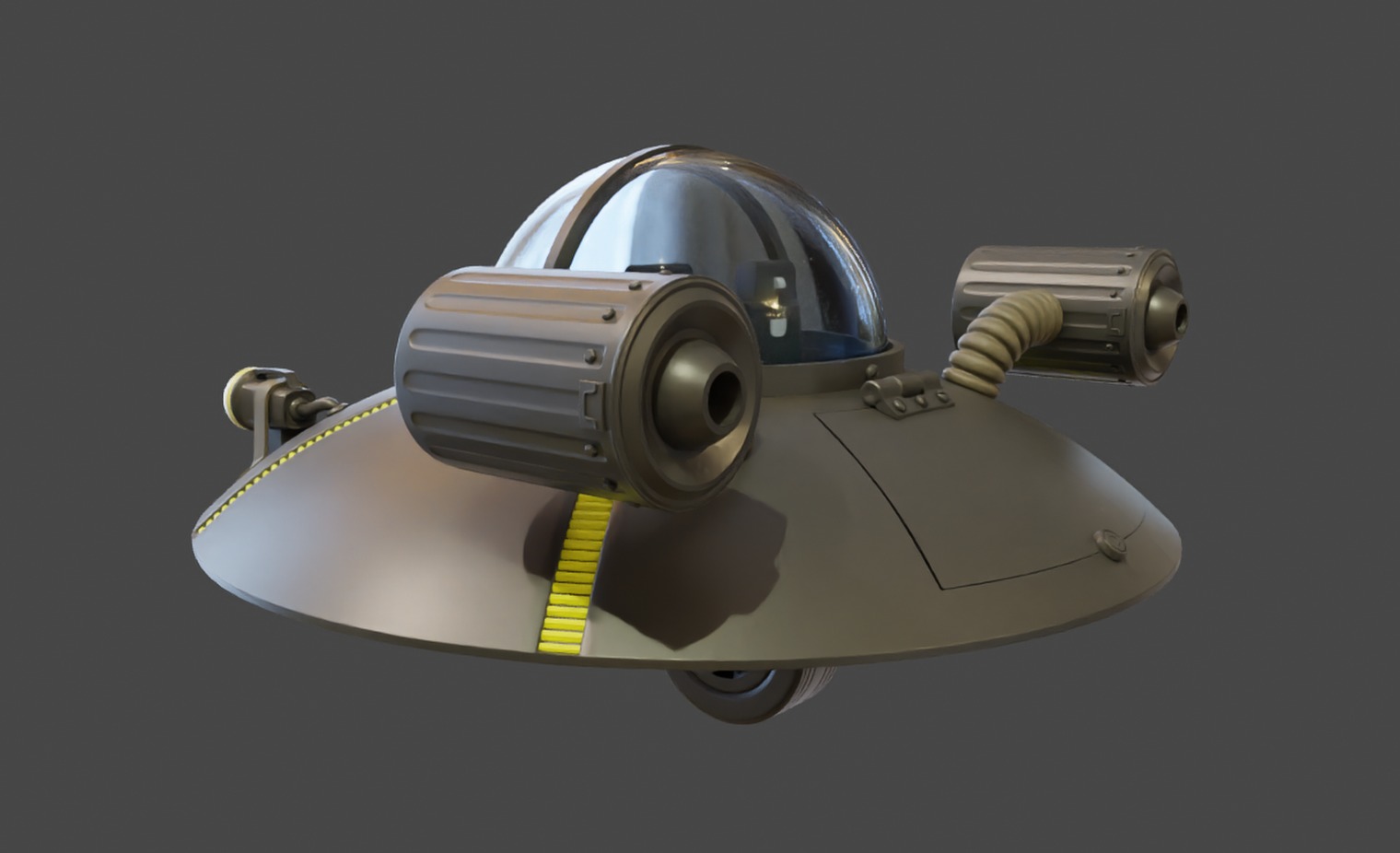 Ricks Flying Saucer Toy Free 3D print model_1