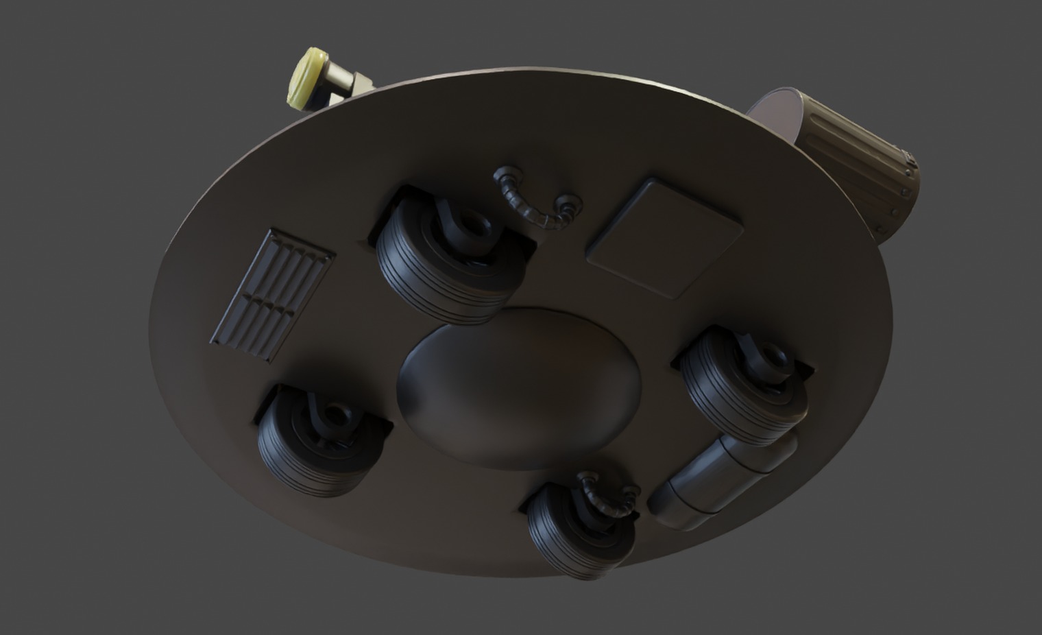 Ricks Flying Saucer Toy Free 3D print model_2