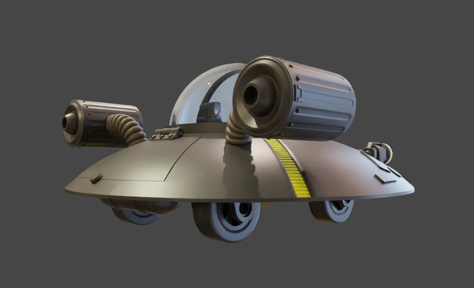 Ricks Flying Saucer Toy Free 3D print model_4