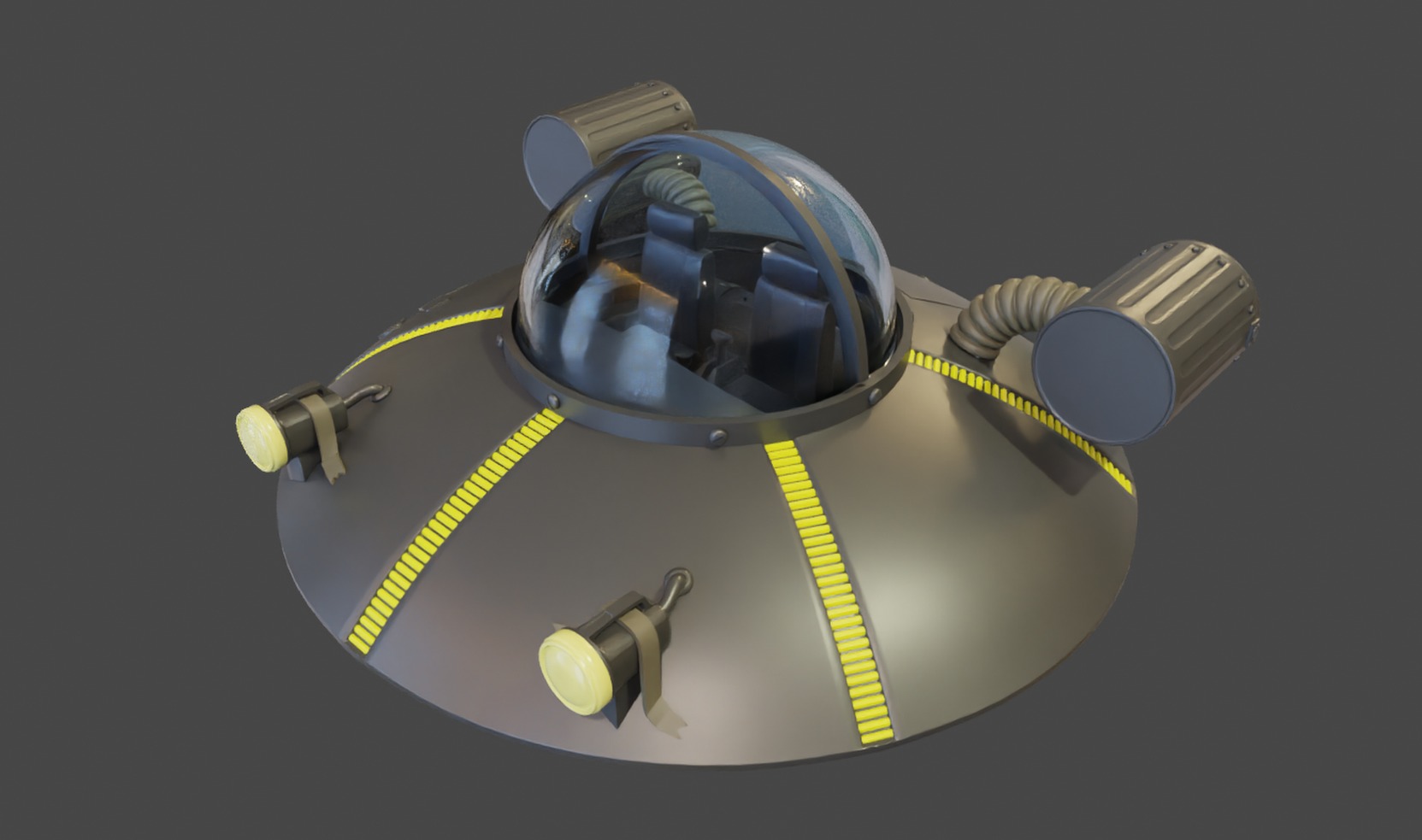 Ricks Flying Saucer Toy Free 3D print model_3