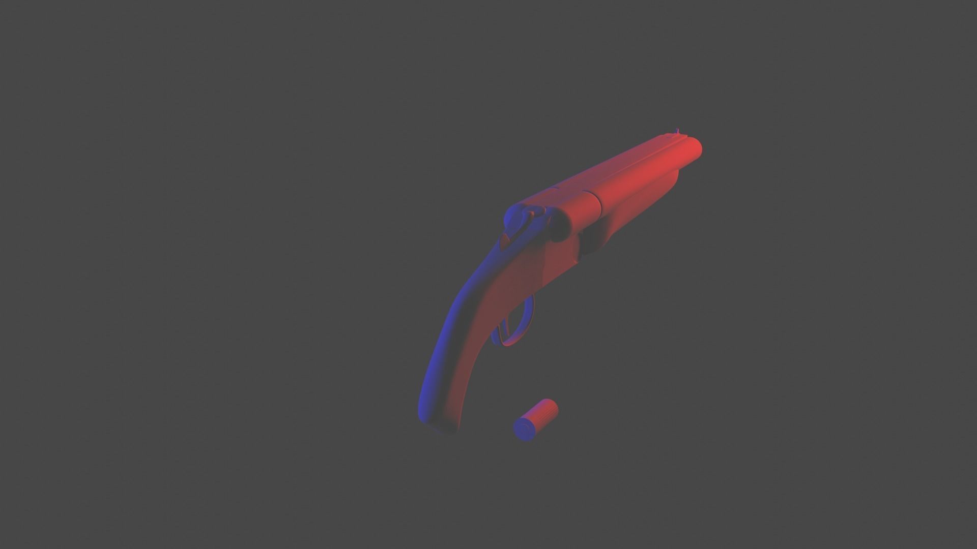 Shreks Shotgun Low-poly 3D model_2