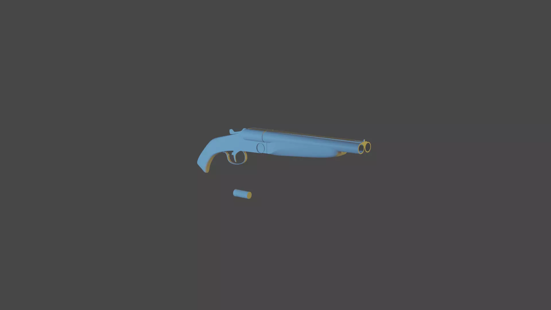 Shreks Shotgun Low-poly 3D model_0