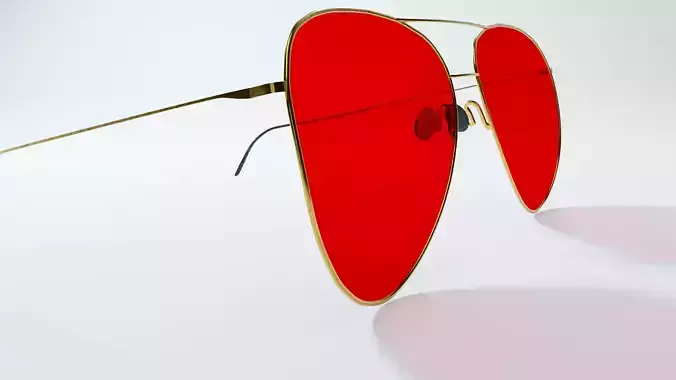 Aviator Sunglasses Red