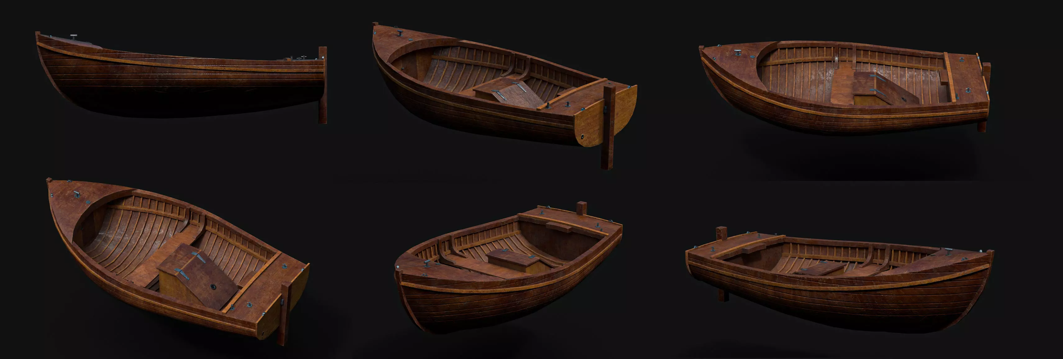 Boat asset game Texture