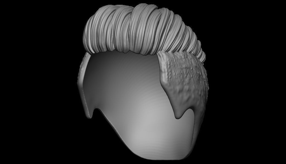 hair 14 3D print model_11