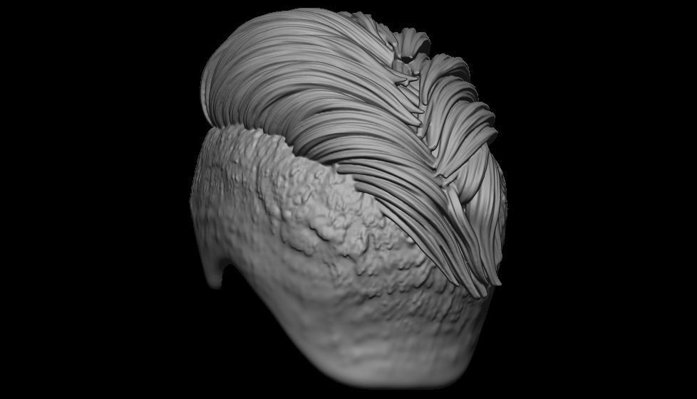 hair 14 3D print model_2