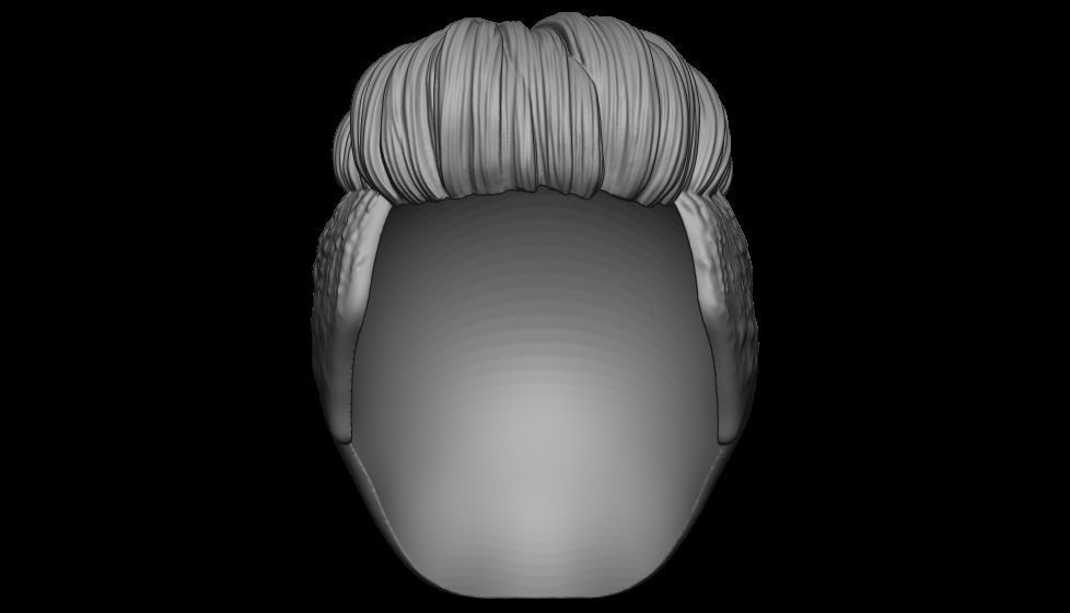 hair 14 3D print model_10