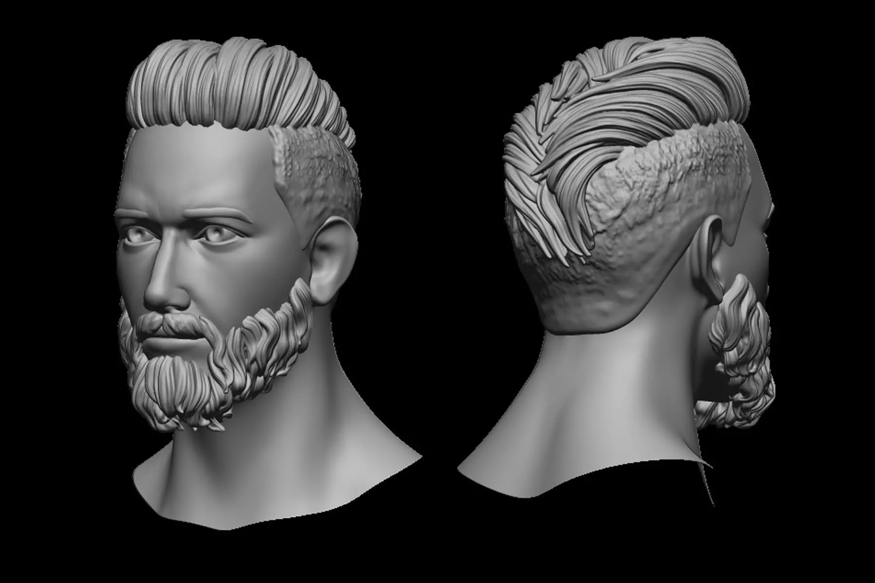 hair 14 3D print model_0
