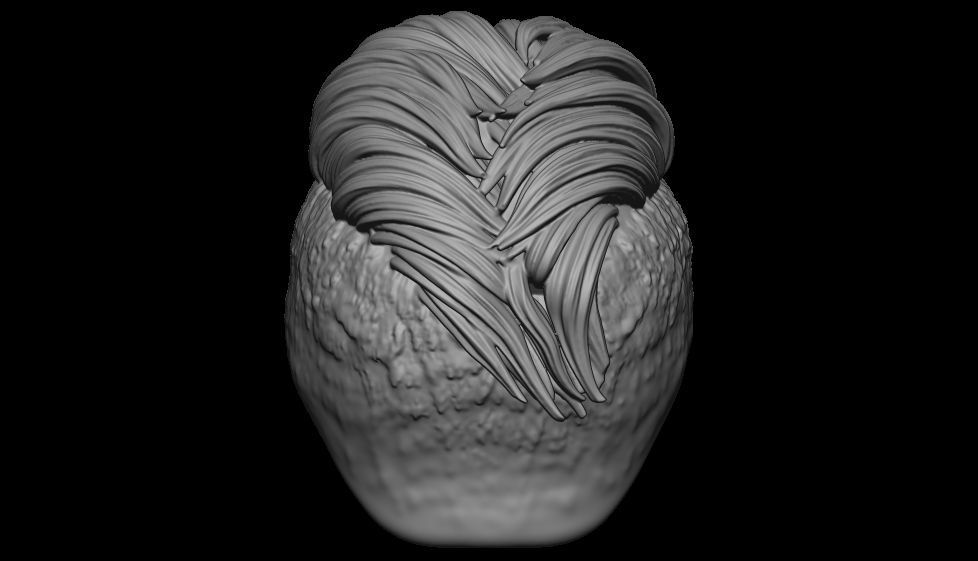hair 14 3D print model_4