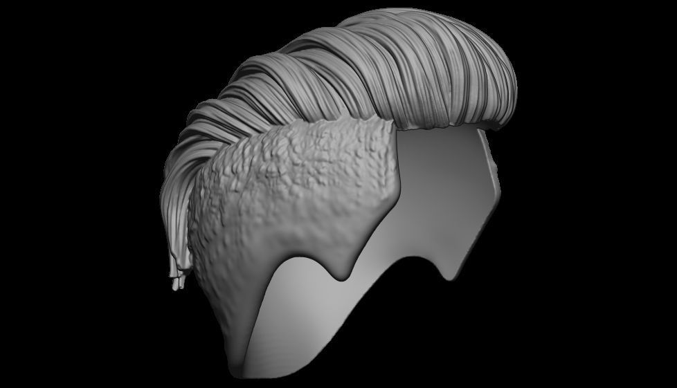 hair 14 3D print model_8