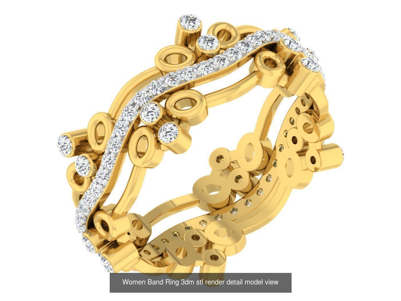 21 Flower Petal Women Bands 3dm stl renders details 3D Model Collection_11