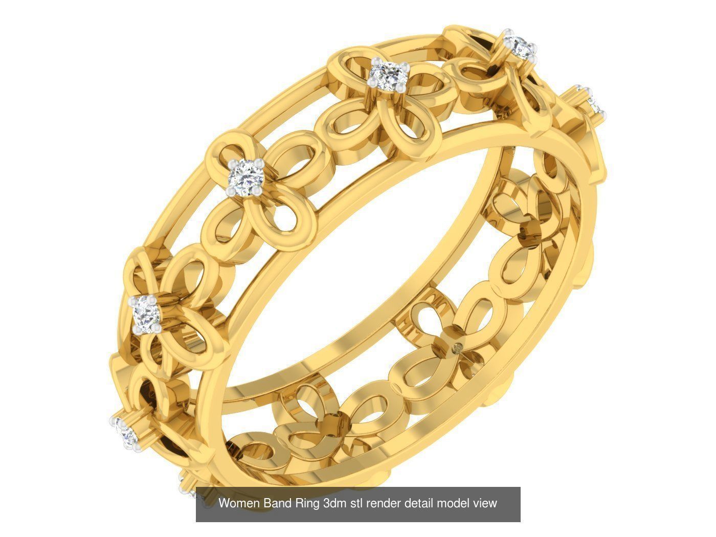 21 Flower Petal Women Bands 3dm stl renders details 3D Model Collection_24