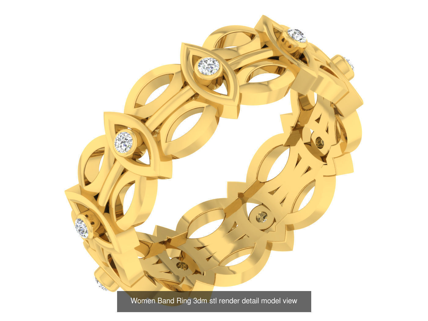 21 Flower Petal Women Bands 3dm stl renders details 3D Model Collection_13