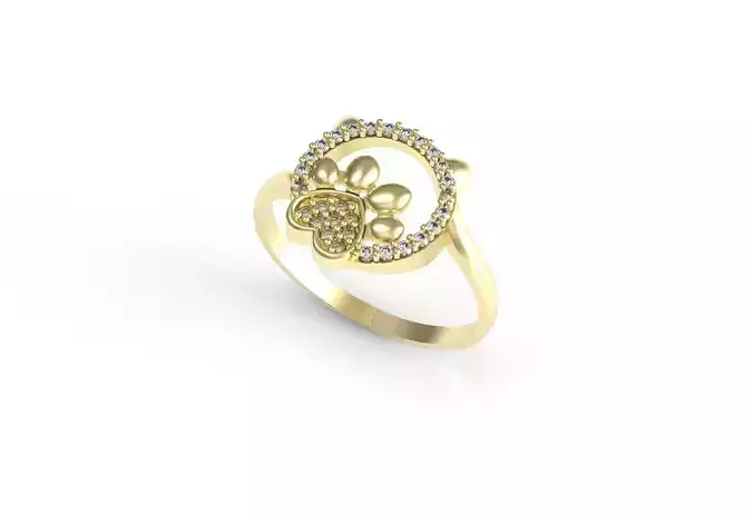 GOLDd gold ring with diamonds