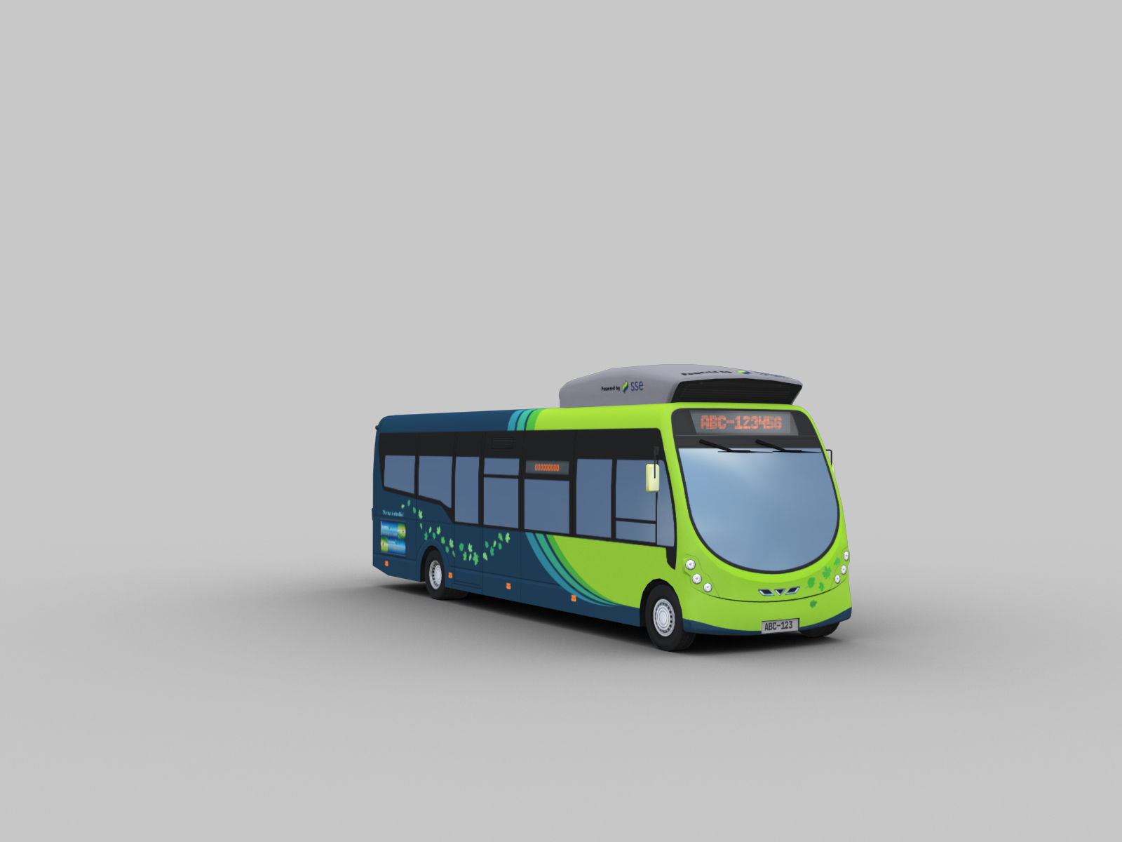 Arriva Electric Bus Low-poly 3D model_5