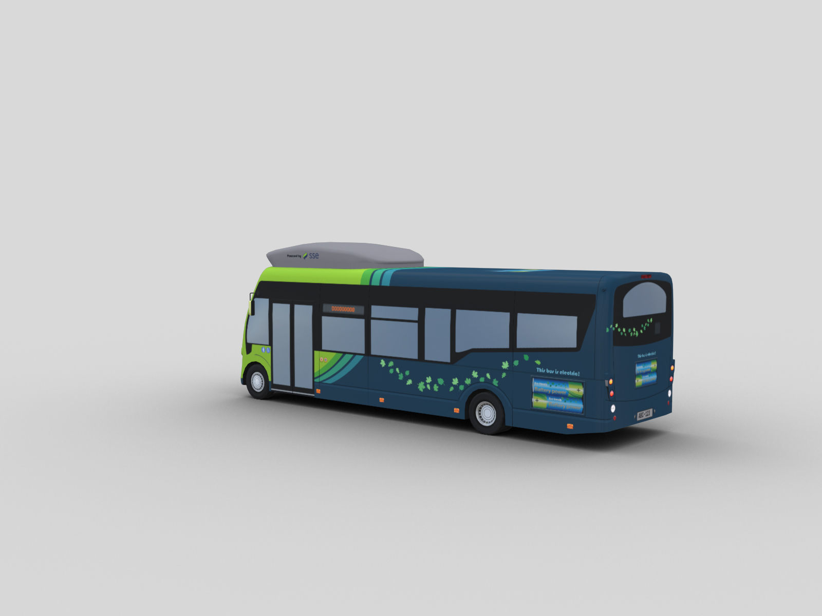 Arriva Electric Bus Low-poly 3D model_4