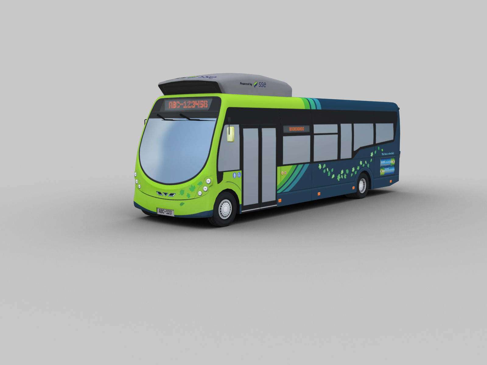 Arriva Electric Bus Low-poly 3D model_6