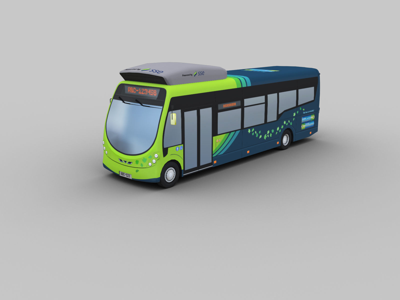 Arriva Electric Bus Low-poly 3D model_2