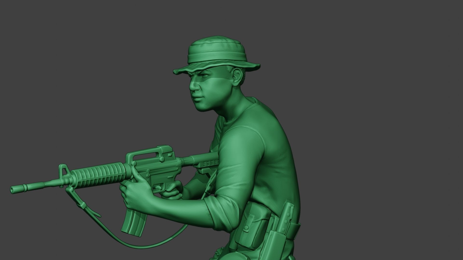 Modern Jungle Soldier Shoot Stand4 MJS1 3D print model_18