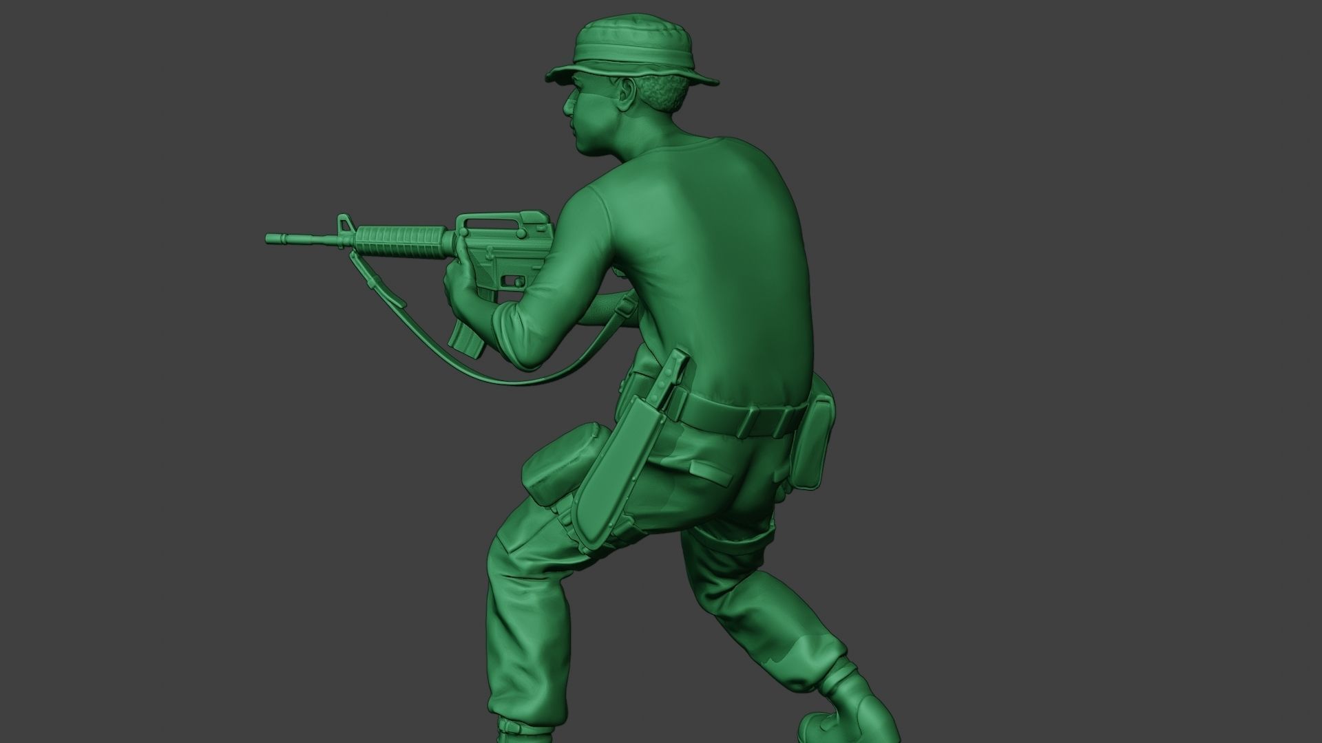 Modern Jungle Soldier Shoot Stand4 MJS1 3D print model_26