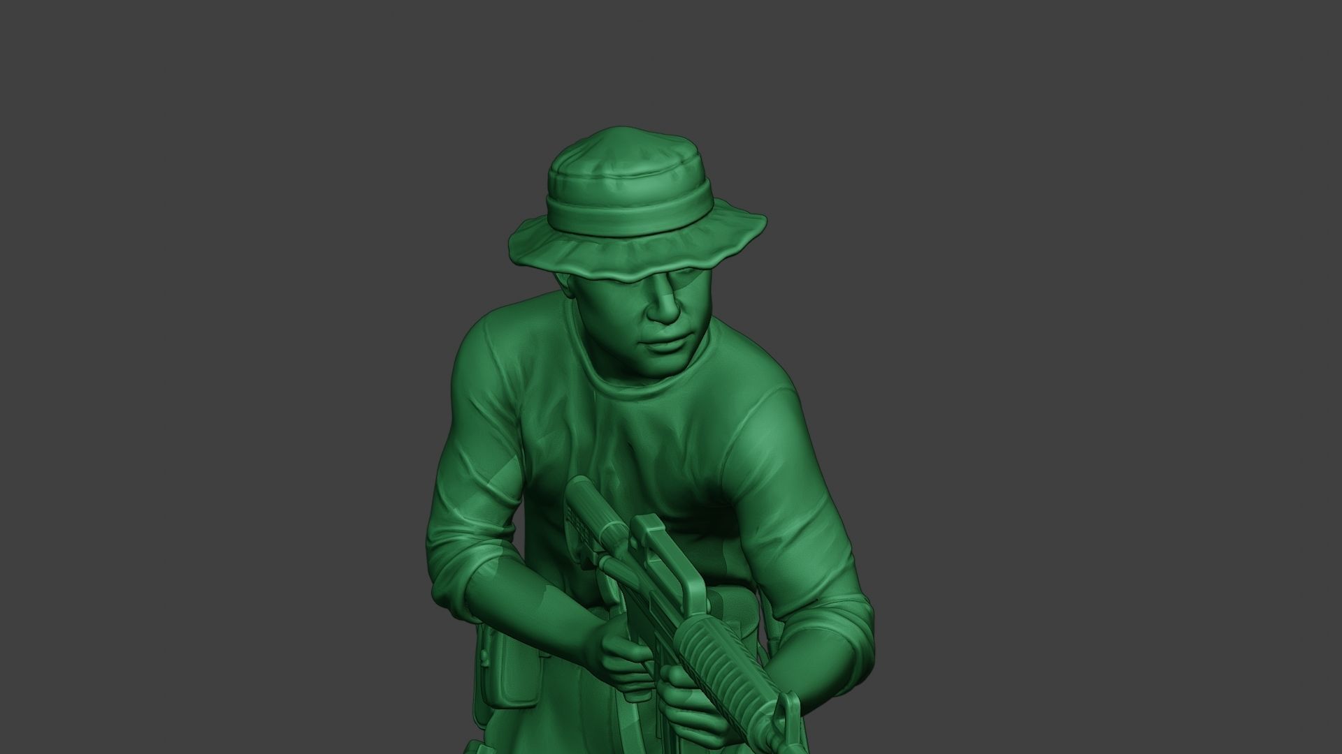 Modern Jungle Soldier Shoot Stand4 MJS1 3D print model_19