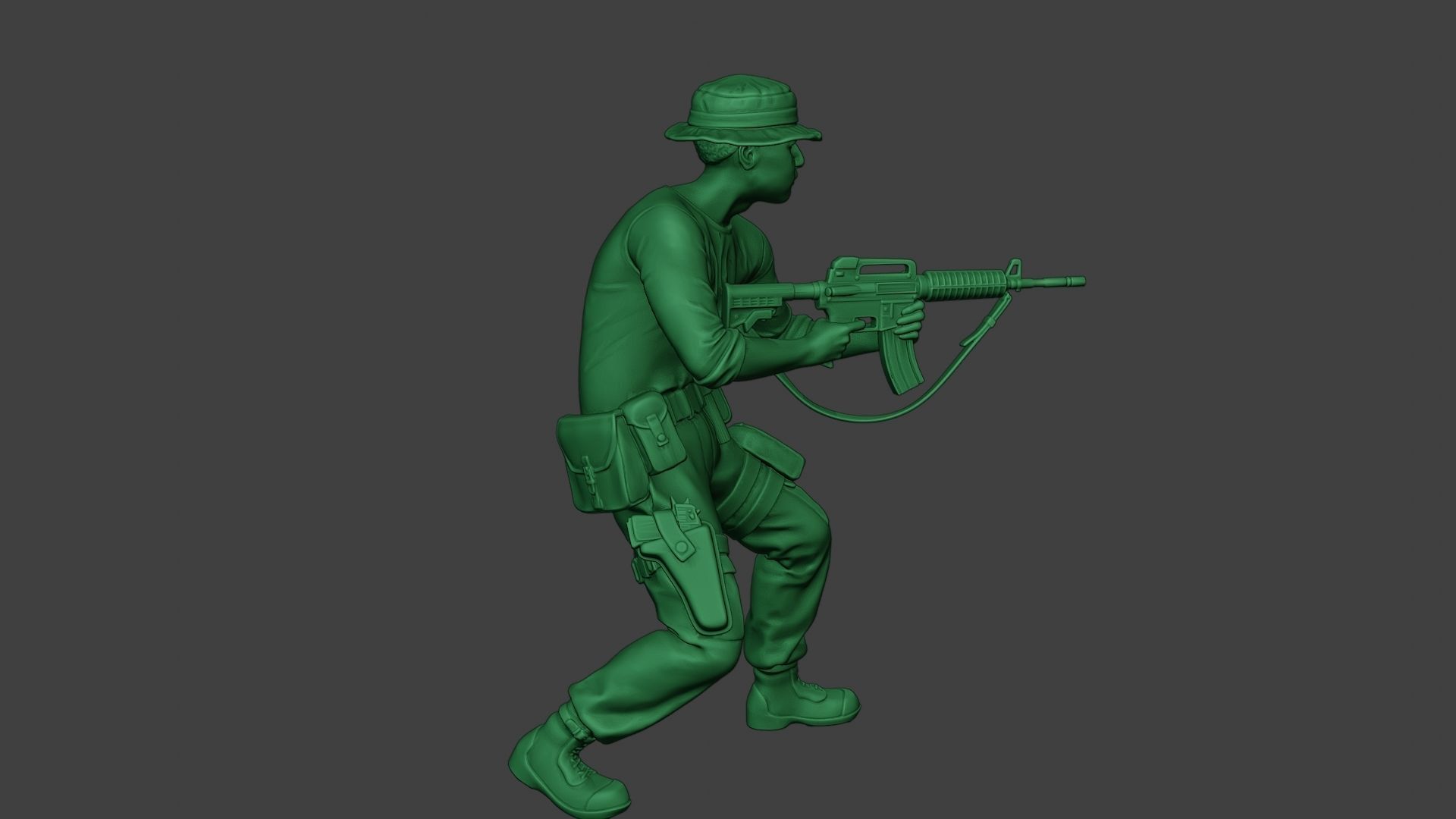 Modern Jungle Soldier Shoot Stand4 MJS1 3D print model_31