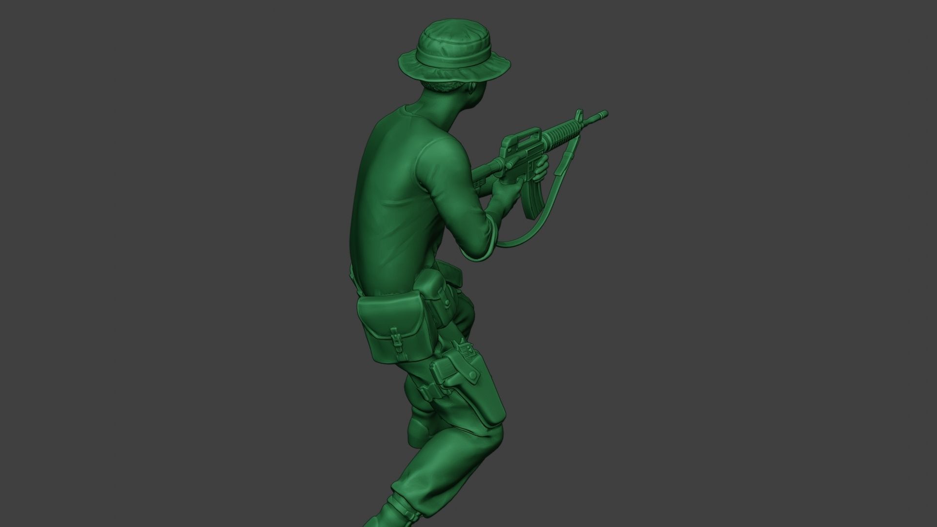 Modern Jungle Soldier Shoot Stand4 MJS1 3D print model_24