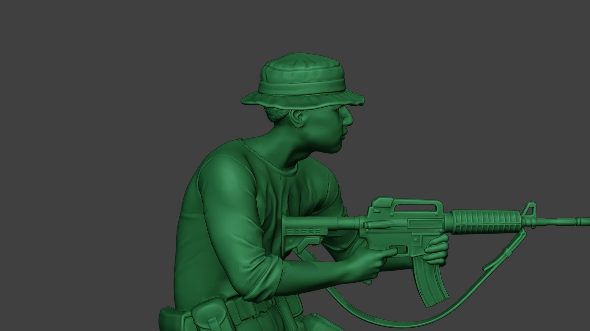 Modern Jungle Soldier Shoot Stand4 MJS1 3D print model_20