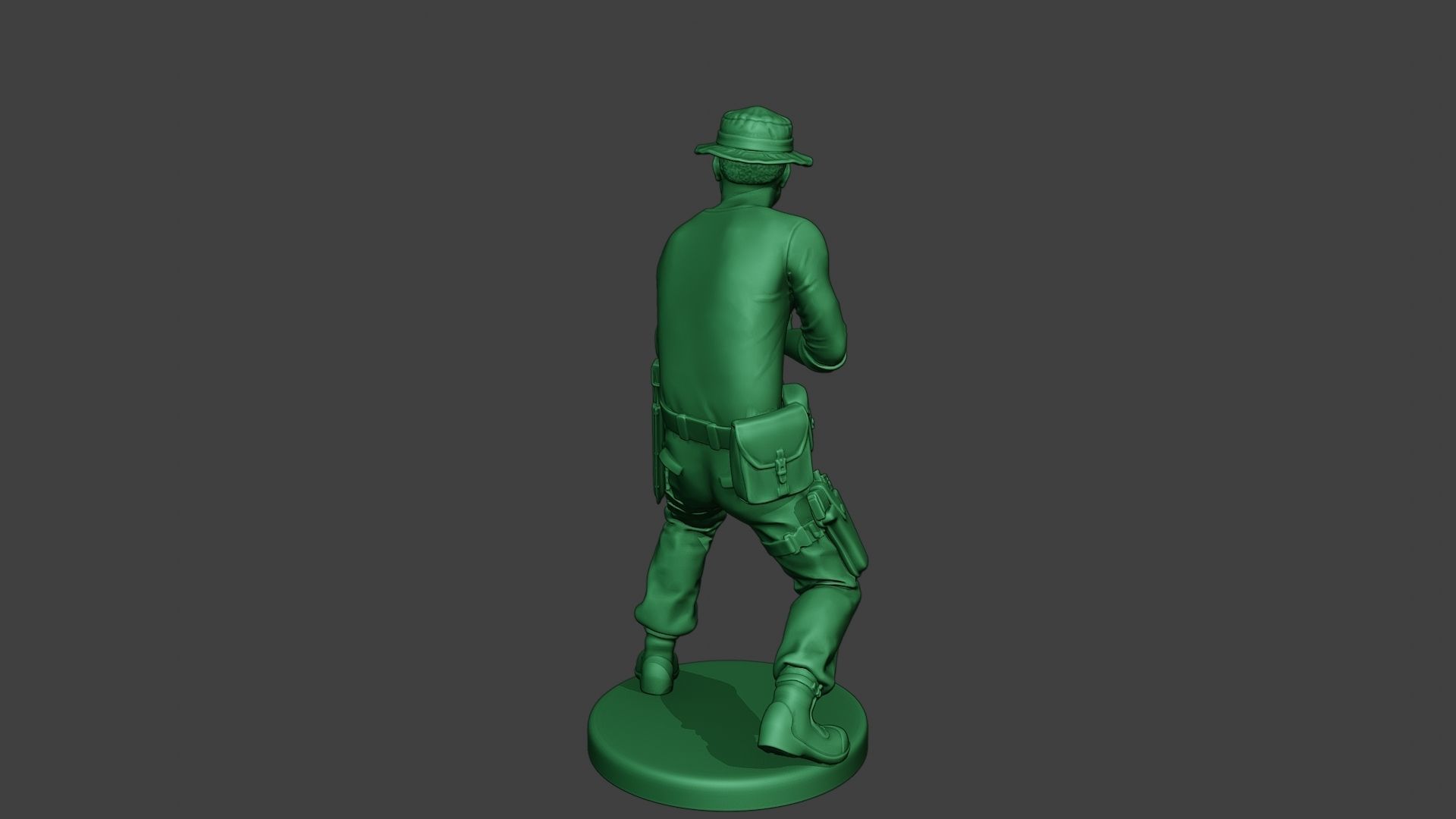 Modern Jungle Soldier Shoot Stand4 MJS1 3D print model_6