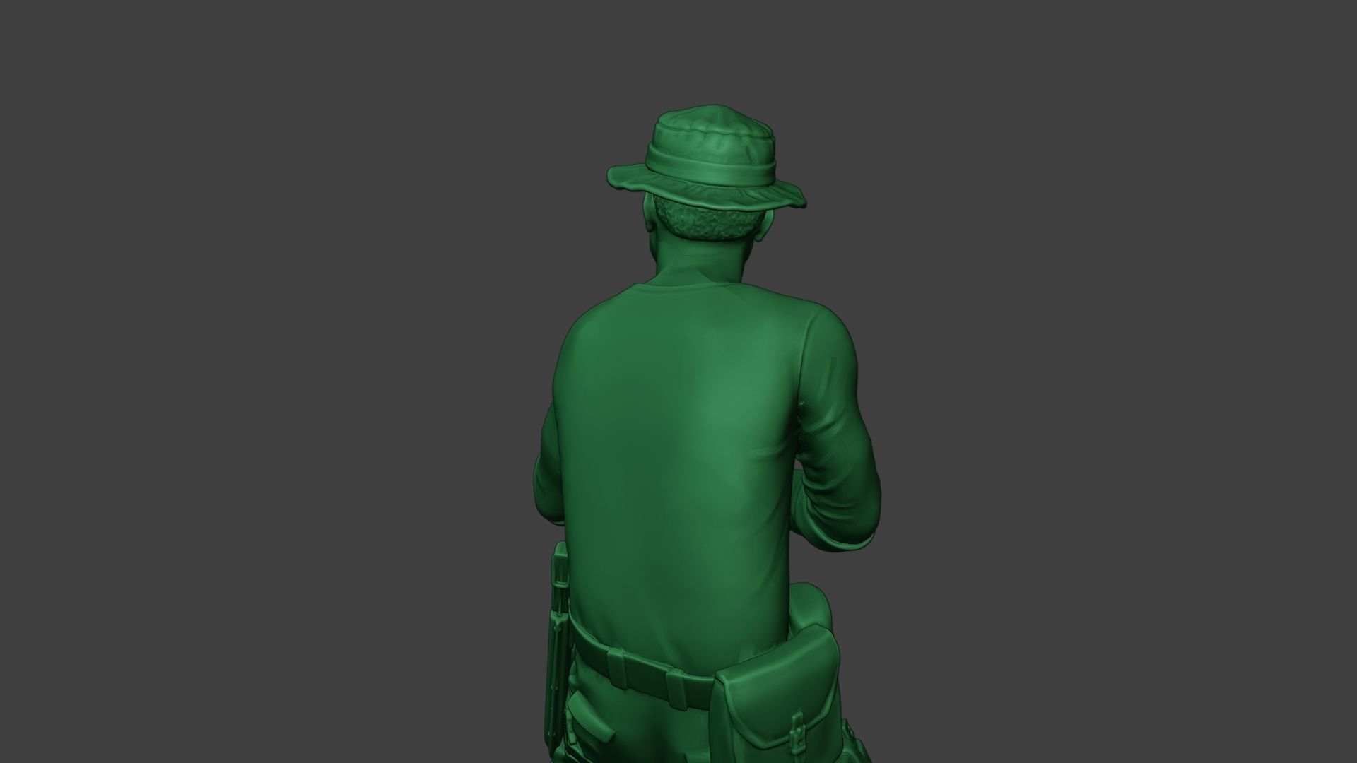 Modern Jungle Soldier Shoot Stand4 MJS1 3D print model_21