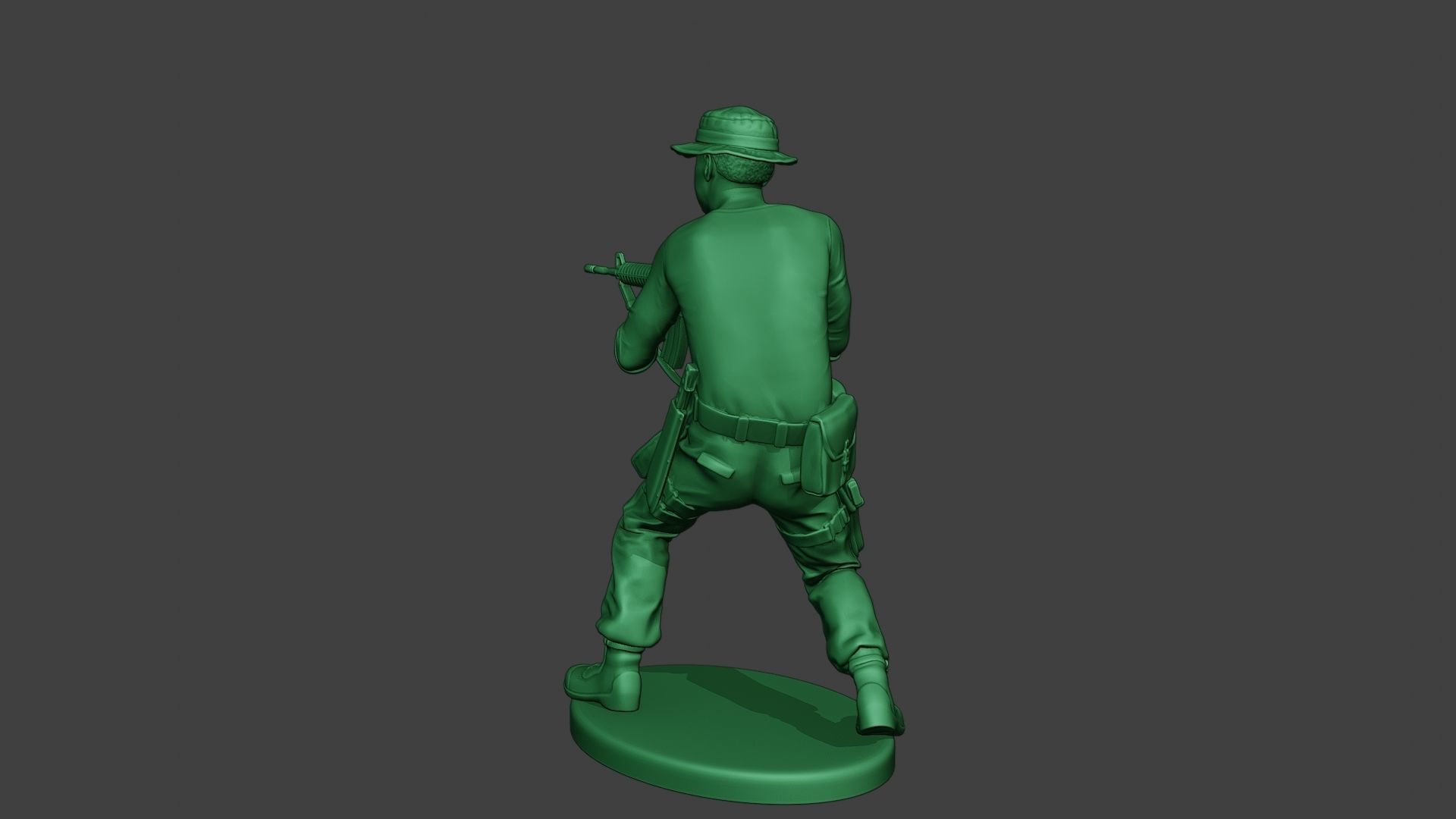 Modern Jungle Soldier Shoot Stand4 MJS1 3D print model_5