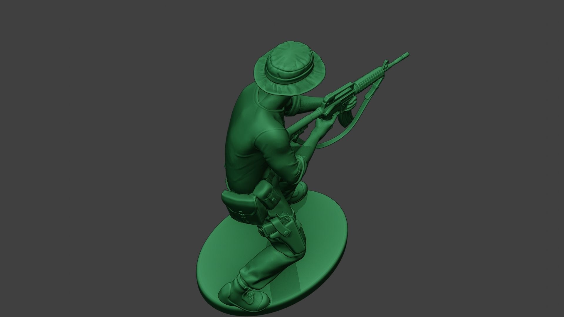 Modern Jungle Soldier Shoot Stand4 MJS1 3D print model_22